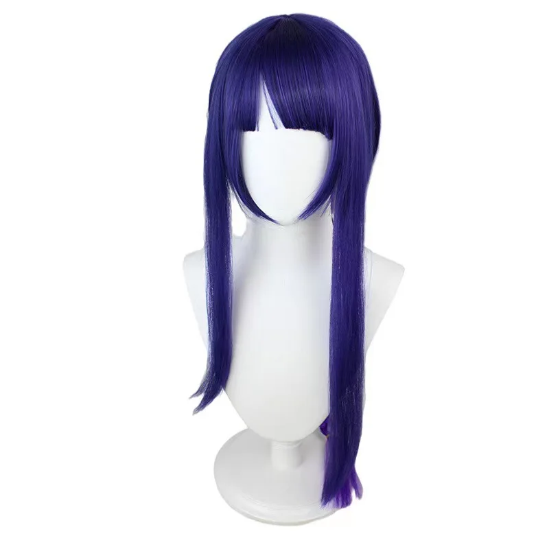 

Genshin Impact Wig Genshin Impact Raiden Shogun Wig cos Silicone Imitation Scalp Wig Anime Twist Braid