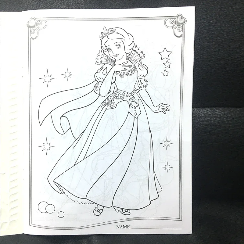 16 Pagina 'S Prinses Meisjes Kleuren Sticker Boek Voor Kinderen Kinderen Coloriage Giet Volwassen Kleuren Schilderen Tekening Verhaal Kleur Boek