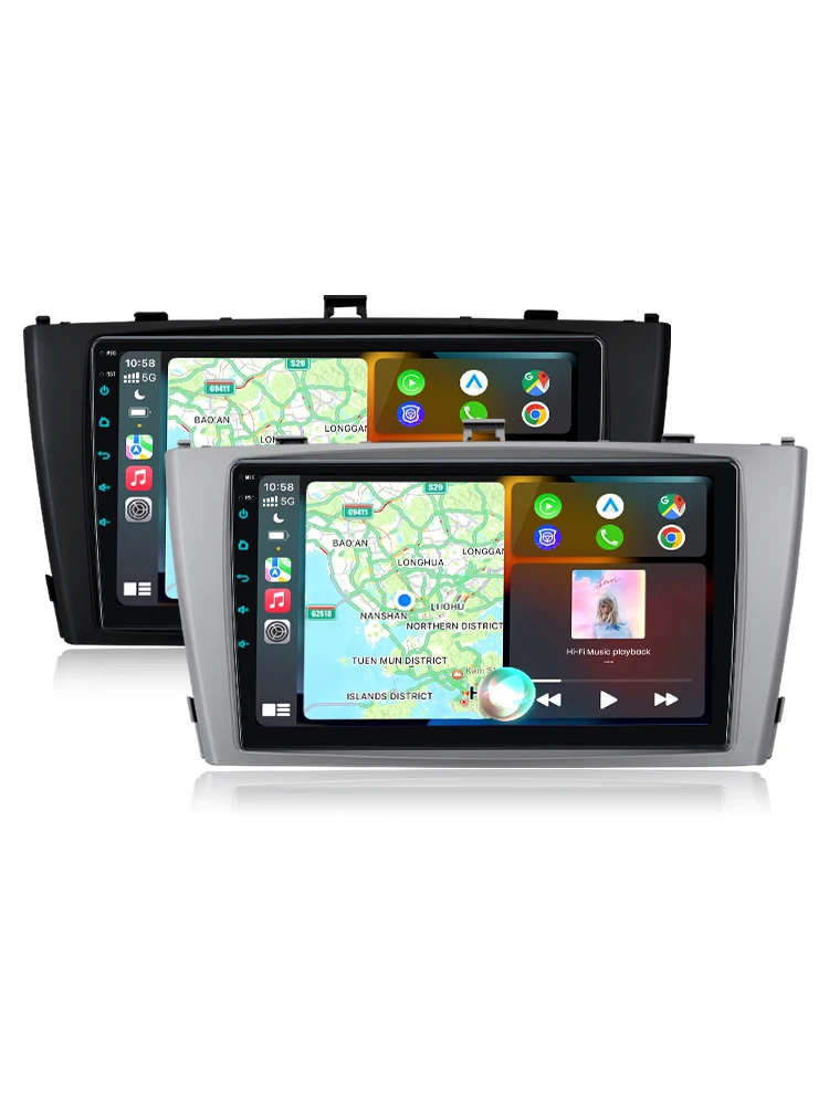 Junsun 8-Kern Kabelloses Carplay Android Auto Autoradio für Toyota Avensis T27 2008-2015 Auto-Stereoanlage 4G WiFi GPS-Navigation Multimedia RDS DAB+ FM DSP SWC Intelligente Autosysteme