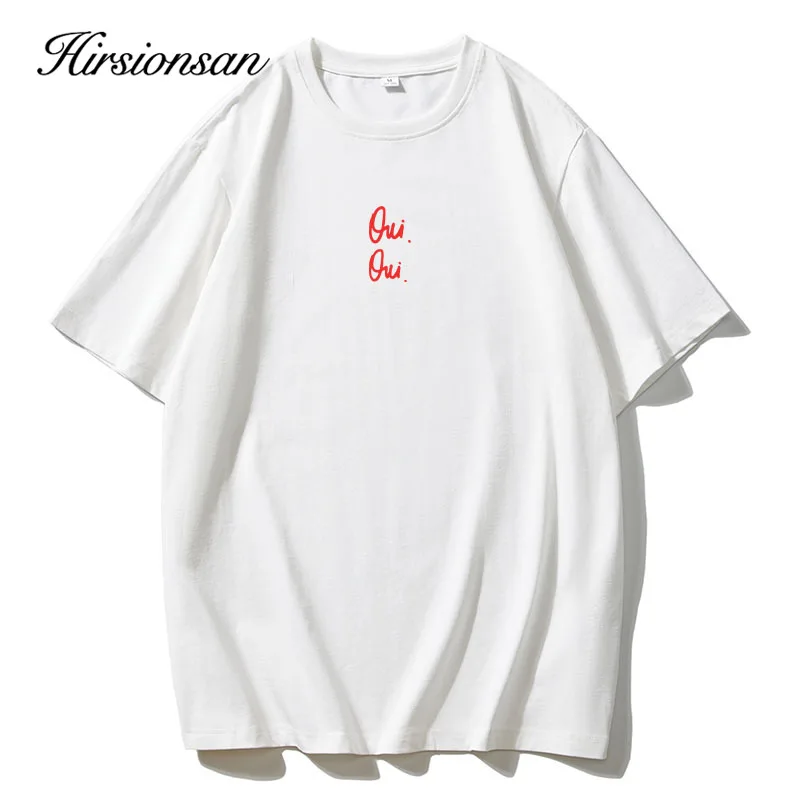 Hirsionsan Vintage Smile & Letter Printed T Shirt Women Summer Cotton Soft Short Sleeve Tee Female Oversized Higt Street Tops