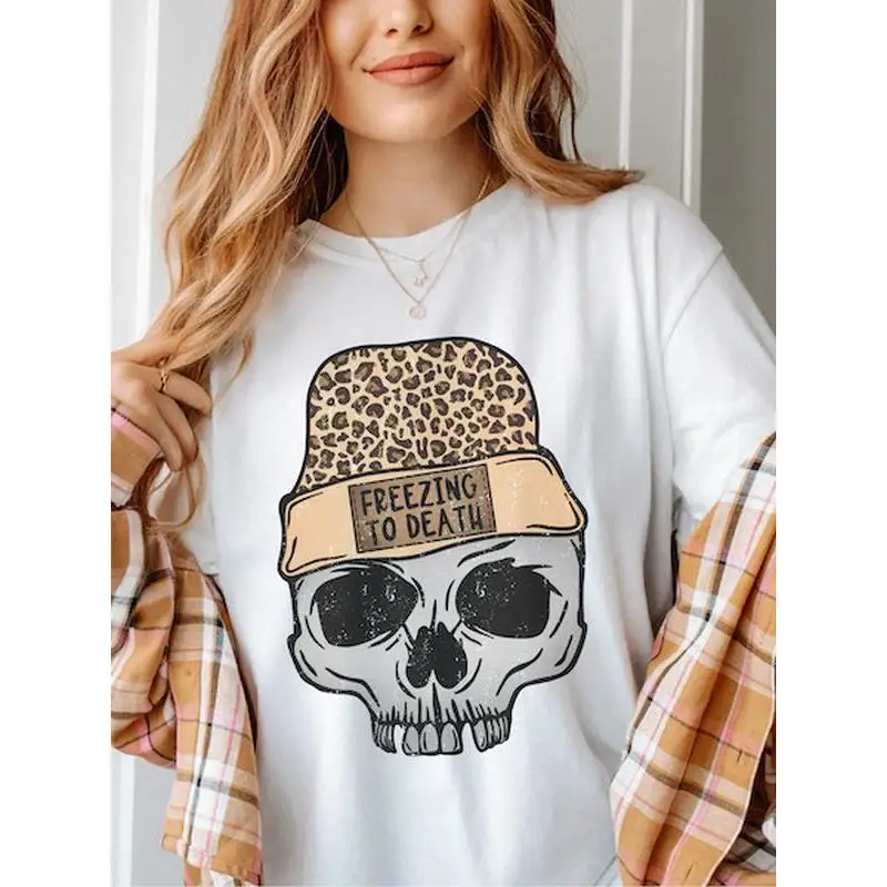 

Freezing To Death Skull ~ Unisex Apparel Printed In The USA!