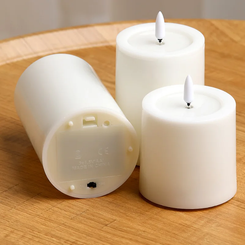 LED Electronic Candle Bullet Head Simulation Paraffin Fake Candle Wedding Romantic Decoration Wedding Romantic Decoration