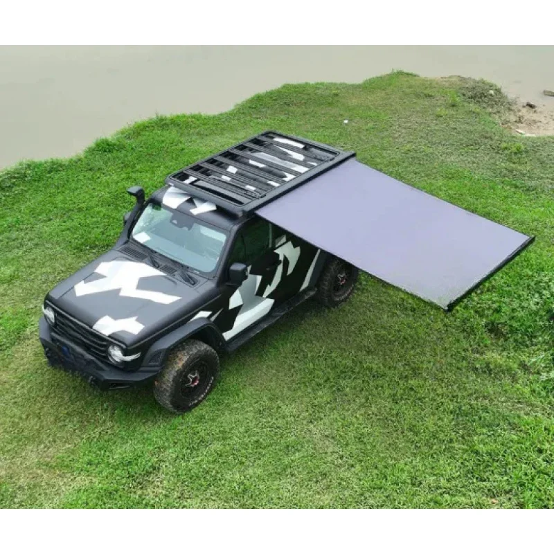 

SUV/RV Universal Auto Side Tent Alloy Bracket+Encrypted Ox Cloth Outdoor Awning ODM Customized