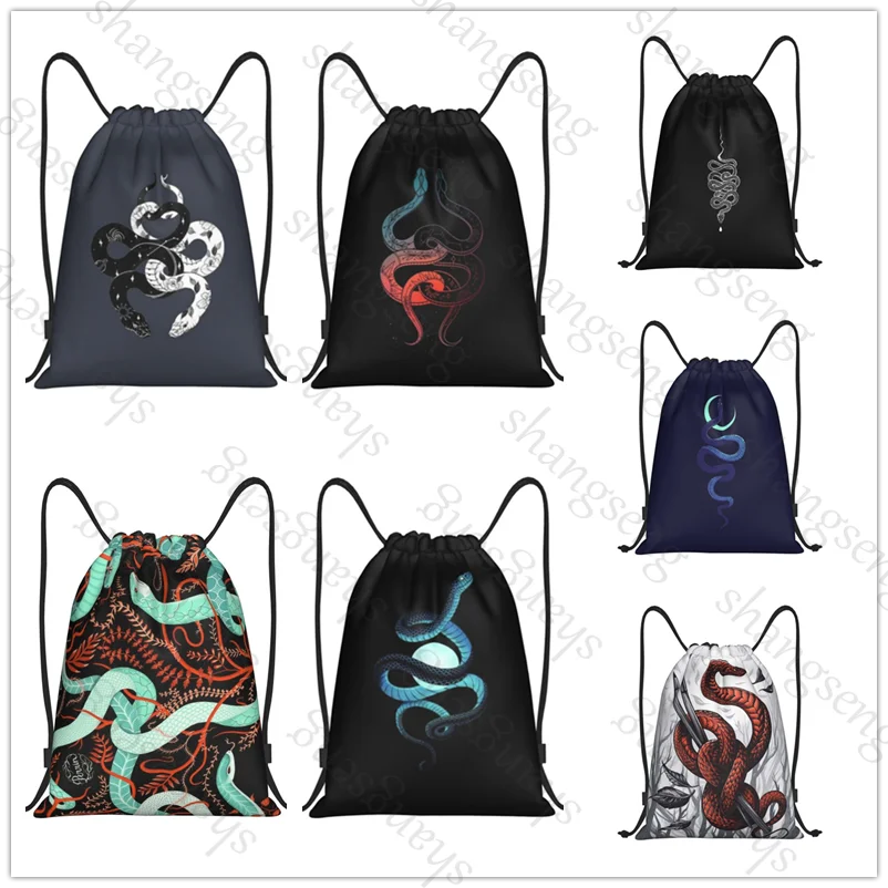 

Drawstring Bag Sports Backpack Bundle Pocket Basketball Bags Boy Birthday Christmas Shoe Bag Sports Bag snake animal