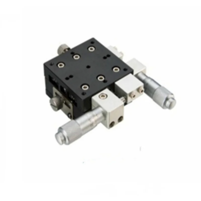 

XY Axis 50X50mm Platform Precision Bearing Linear Stage Right Micrometer