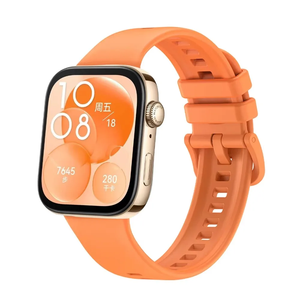 Hot watch band Silicone For Huawei Watch Fit 3 Official Band Colorful Buckle Bracelet  For Huawei Watch Fit 3 Correa Accessories