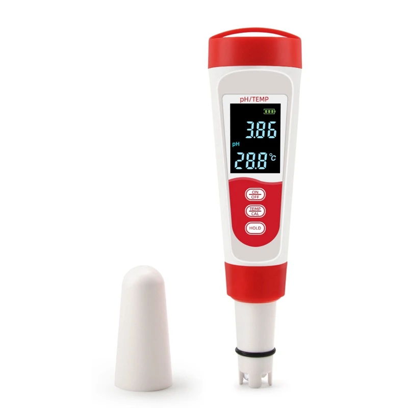 

Temp PH Meter Digital Water Quality Purity Tester Temperature Pen Acidometer Detector For Pool Laboratory Aquarium