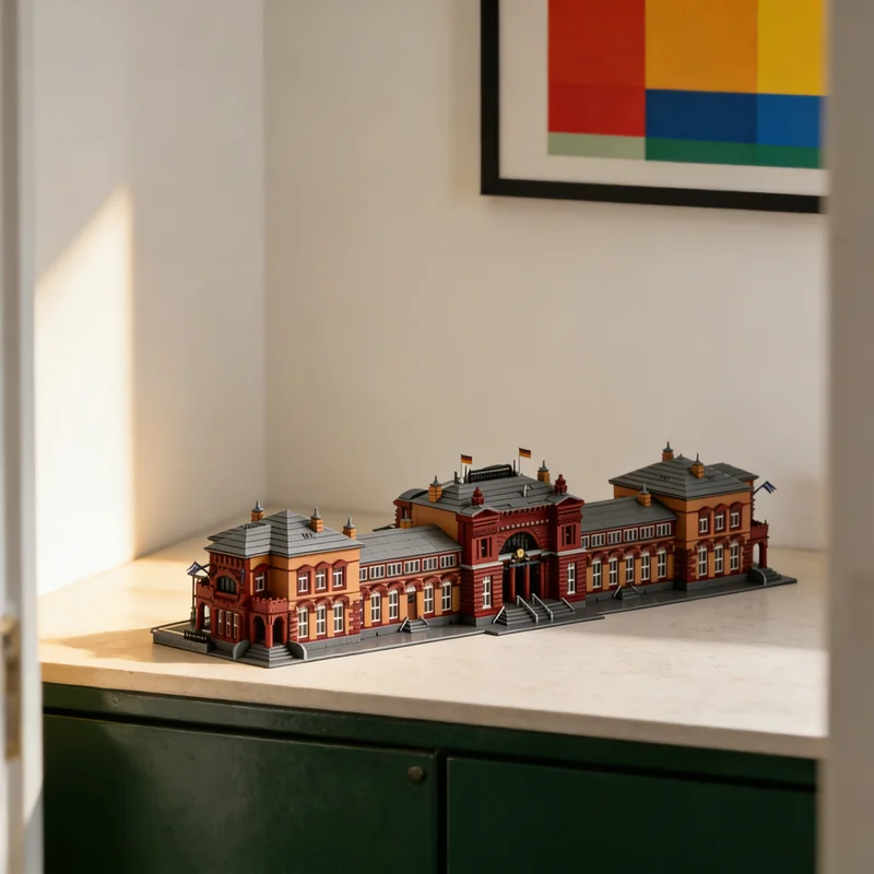 

16153 дет. MOC Модульная модель центральной станции Бонна, строительные блоки, конструктор, рождественский подарок, игрушка, креативная идея для самостоятельной сборки