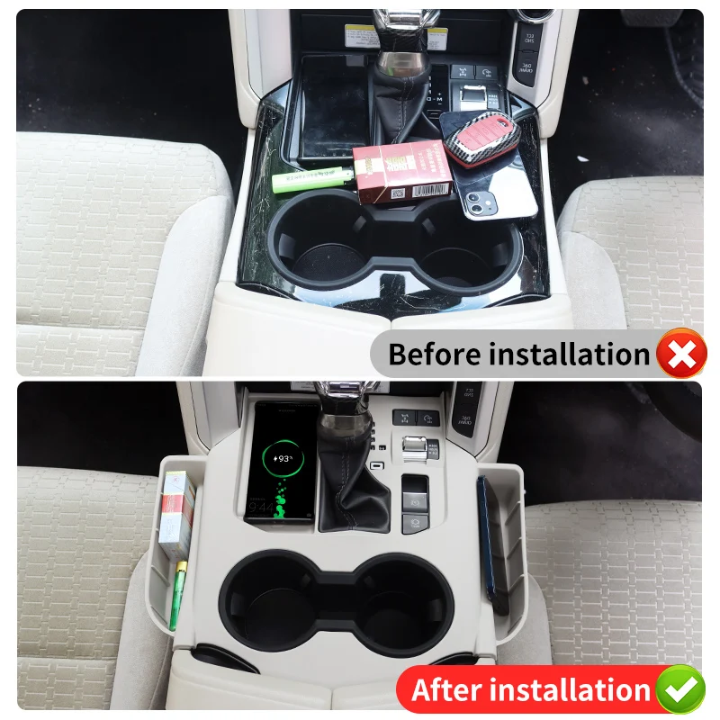 For 2021 2022 2023 2024 Toyota Cruzador terrestre 300 Movimentação mão direita Console central Armazenamento Manga proteção Manga proteção Tampa engrenagem Land Cruiser LC300 Interior Atualização Acessórios Modificação