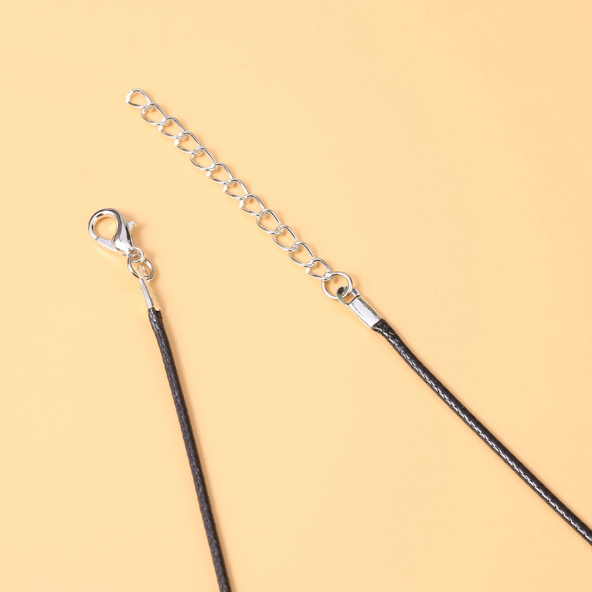 50 Stuks Lederen Ketting Kettingen Armband Koord Gespen Voor Hangers Bulk Gewaxt Touw Ketting String Sieraden Maken Benodigdheden 45Cm