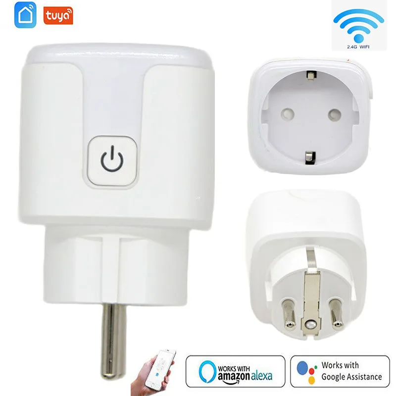 

Tuya Smart Plug 16A/20A EU — Wi-Fi энергетический монитор и таймер, работает с Alexa и Google Home, управление через приложение Smart Life Лучшая цена