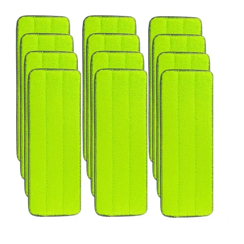 AA94-12 Pcs Replacement Mop Refills For Libman Rinse 'N Wring Mop For Multi-Surface Floor Washable Microfiber Cloth Mop Head Pad