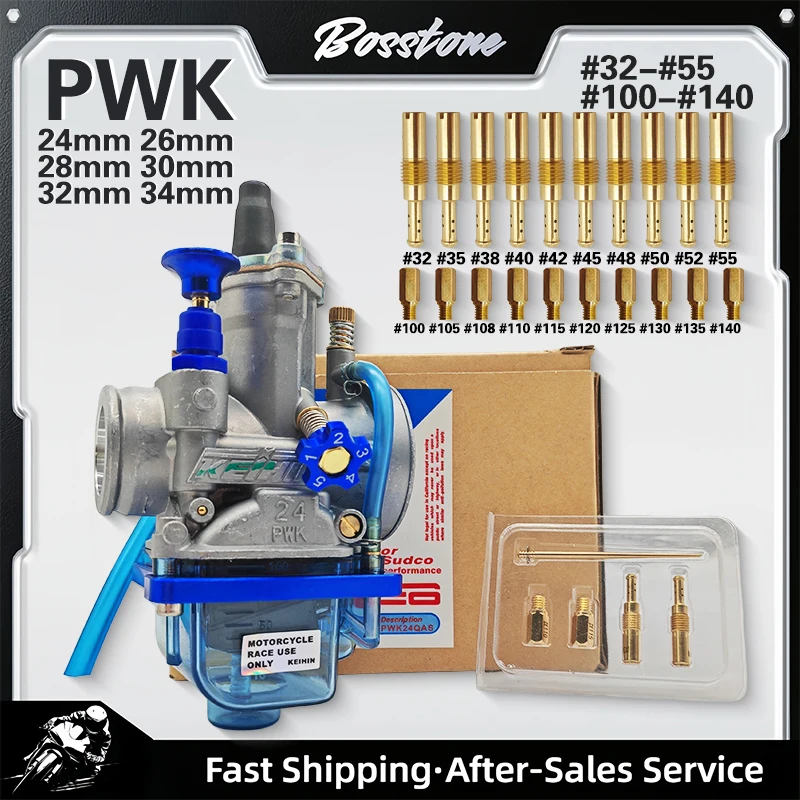 Motorcycle Carburetor for Keihin PWK 24 26 28 30 32 34 mm Scooters with Power Jet Motocross Universal Accessories Dirt Bike