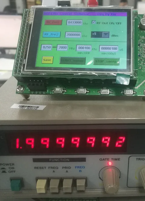 ADF4355 Module Touch Color Screen Sweep Frequency RF Signal Source VCO Microwave Frequency Synthesizer PLL