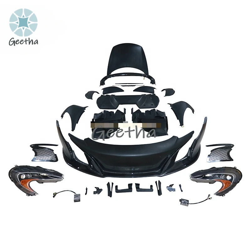 

Car Front Bumper Fender Body Kit for Mclaren MP4-12C Upgrade 650s Style Headlights P1 Hood