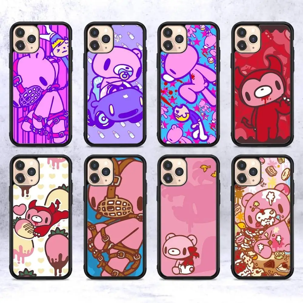 

Popular Cute G-Gloomy B-Bear For IPhone 11 12 13 14 15 16 17 Pro Max Plus TPU+PC Shockproof Back Phone Cases
