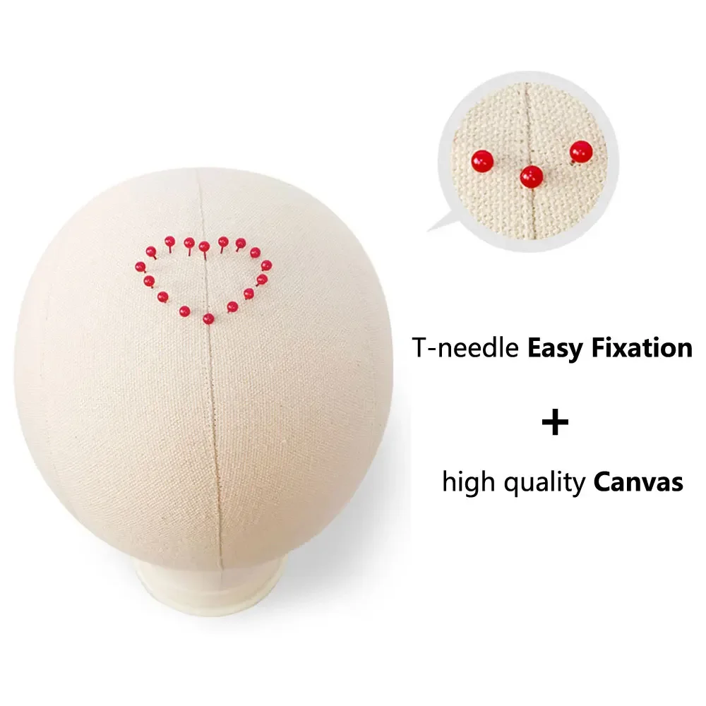 قماش شعر مستعار رئيس شعر مستعار حامل 21-24 بوصة المعرضة رئيس لتصفيف الشعر عرض صنع حامل شعر مستعار مع رئيس شعر مستعار يدعم Holder2028