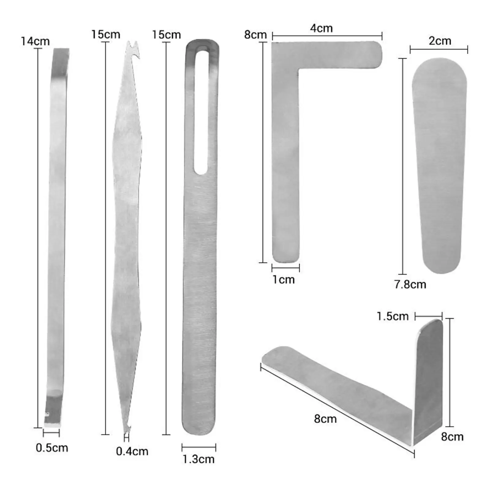 Saxophone Repair Tool Kit Pressure Repair Pads Stainless Steel Key Cover Adjusting Spring Hook & Box for Sax Flute Clarinet Oboe