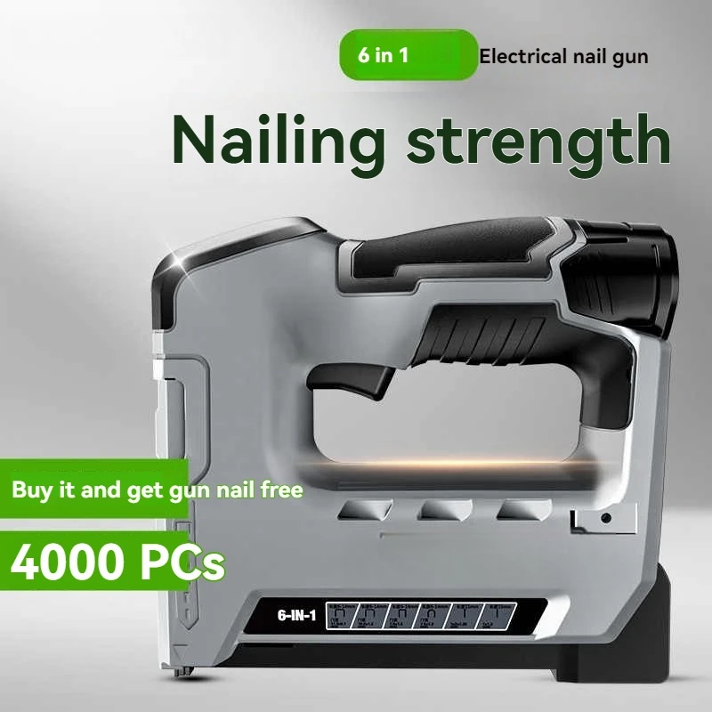 

12v Electric Nail Gun, Universal Lithium-ion Battery Powered Straight Nail Gun, Woodworking Straight Nail Gun, Door Nail Air Nai
