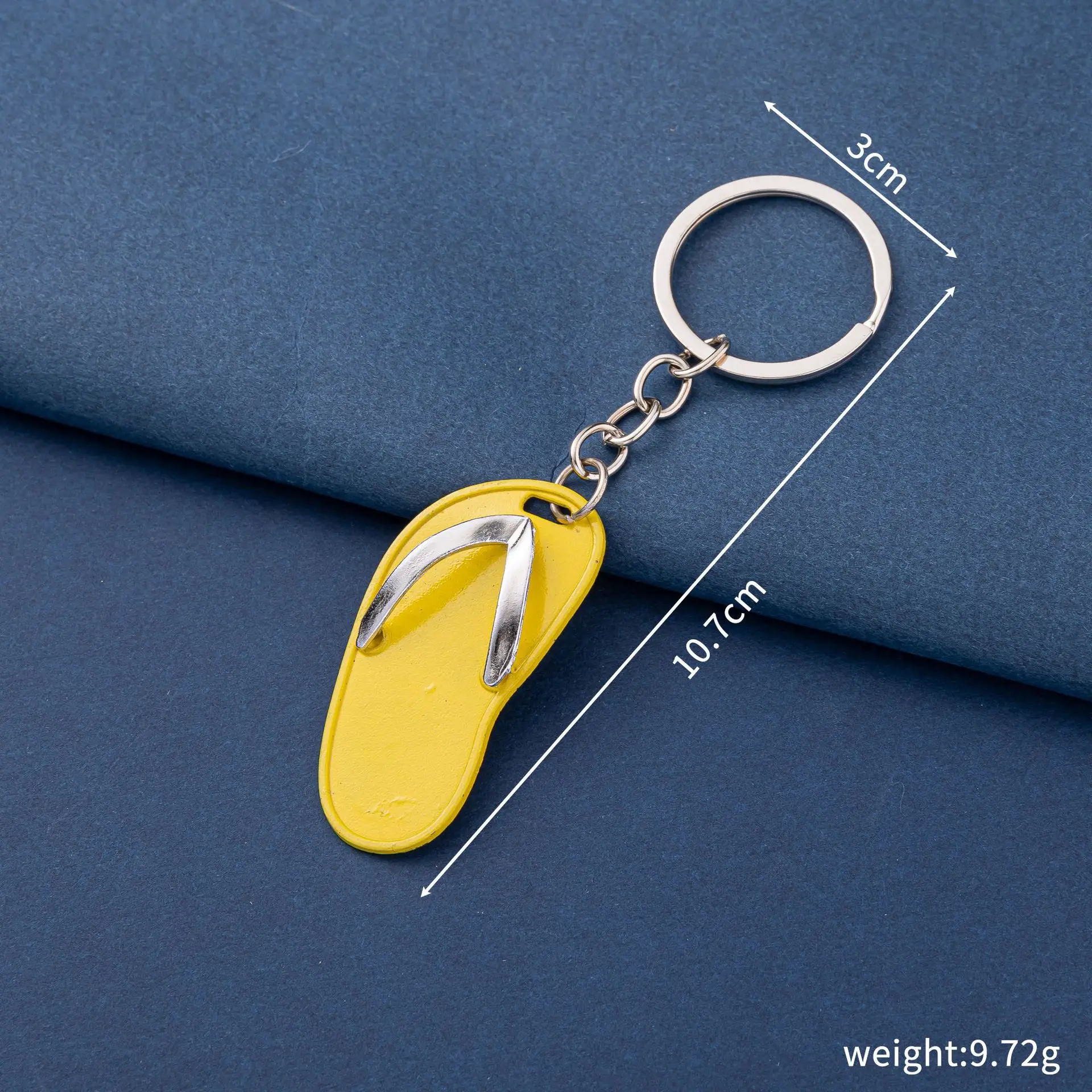 1PC Creative Mini Beach Slipper Flip Flops Keychain Pendant For Men Women Bag Charm Car Keychain Jewelry Accessories Gifts