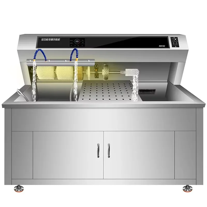 Customized 304 Stainless Steel Semi Steam Enhanced Shoe Machine with Intelligent Inverter for Washing Sports and Casual Shoes