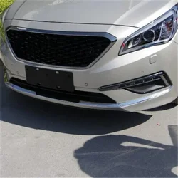 WELKINRY For Hyundai Sonata LF 7th Generation 2014-2016 Front Car Head Face Tail Rear Bumper Warning Braking Fog Lamp Light Trim