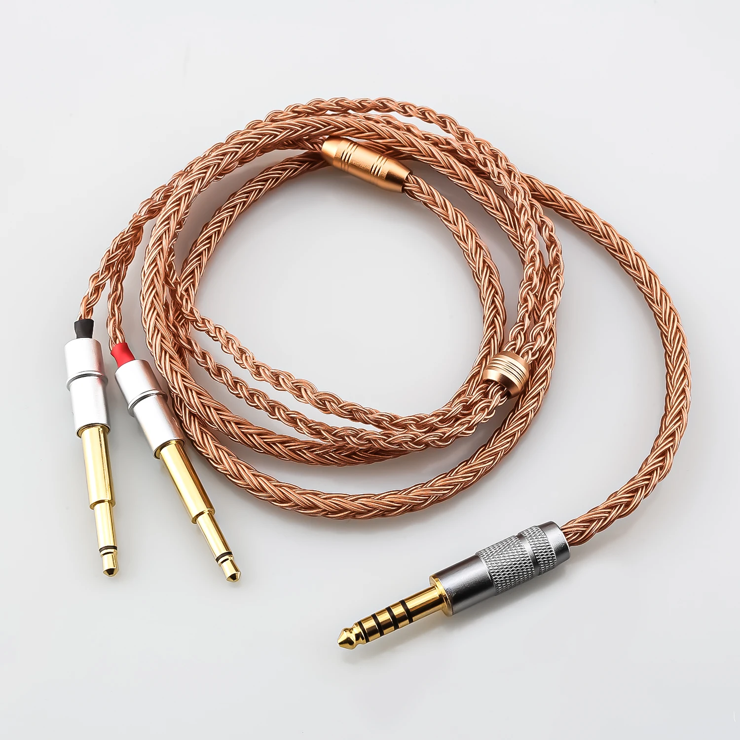 

New 2.5/3.5/4.4/6.5mm Male Plug 16Core OCC Copper Earphone Cable For Meze 99 Classics NEO NOIR Headset Headphone