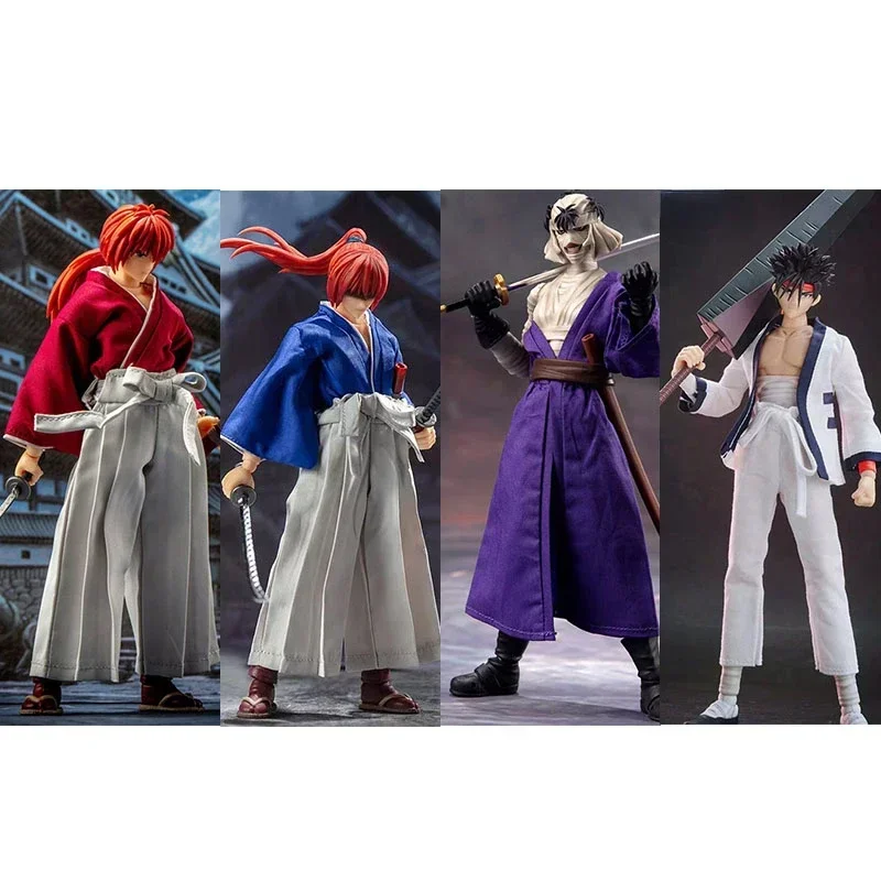 [In Stock]Dasin/Great Toys/GT Rurouni Kenshin Himura Sagara Sanosuke Shishio Makoto SHF 1/12 16cm/6 inch PVC Action Figure Model