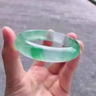 

Natural Myanmar Jadeite Ice Floating Jade Bangle Women Healing Gemstone Fine Jewelry Genuine Grade A Burma Jade Bangles Bracelet