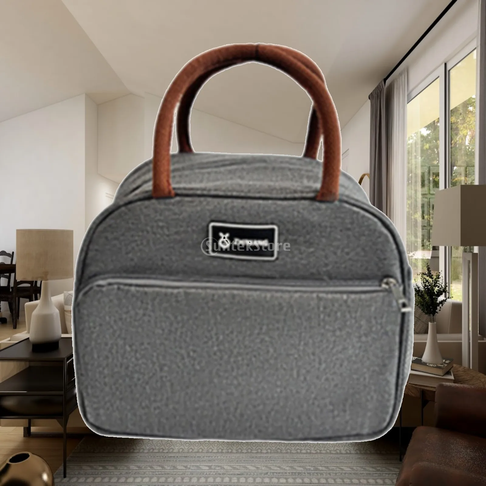 Insulated Lunch Bag Thermal Lunch Bag with Pocket for Commuters, Office, School
