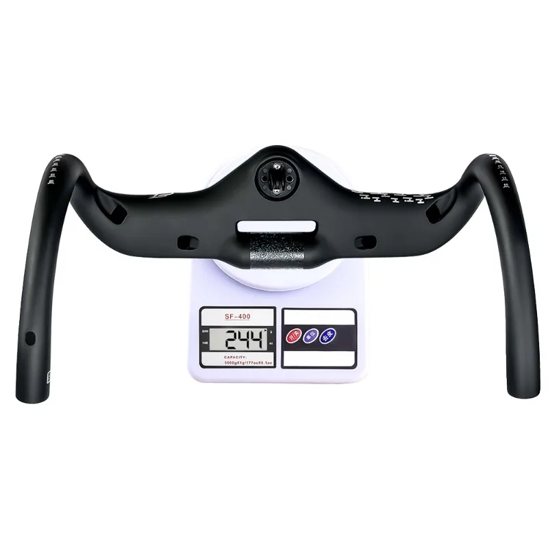 BALUGOE All Carbon Road Bicycle Handle SGS Professional Competition Level Bicycle Handlebar All Internal Cables Bike Handle Bar