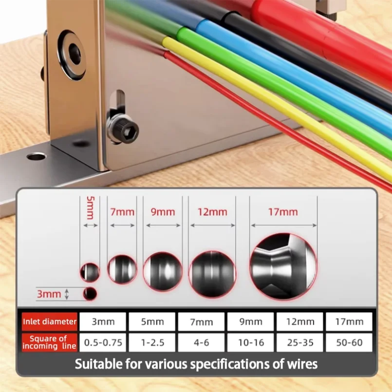 ماكينة تجريد الأسلاك سريعة الخردة شفرات مقاومة للصدأ مثالية لإعادة تدوير الأسلاك النحاسية مقشرة كابل سعة 0.5-60 مم 2 #2