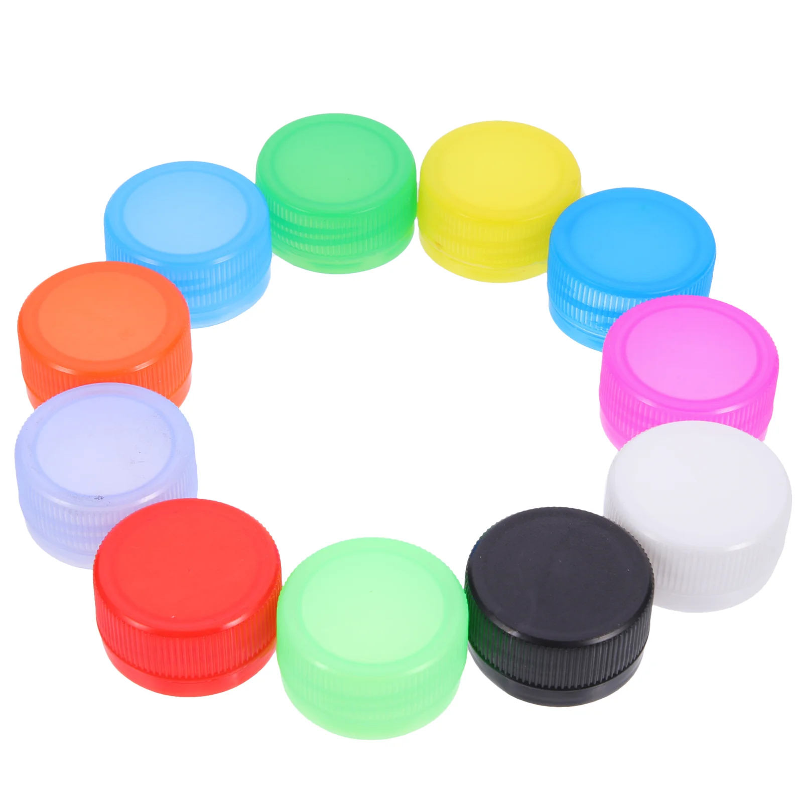 100 Pcs Mason Jar Child Travel Kids Crafts Milk Bottle Caps Colorful Lids DIY Cover