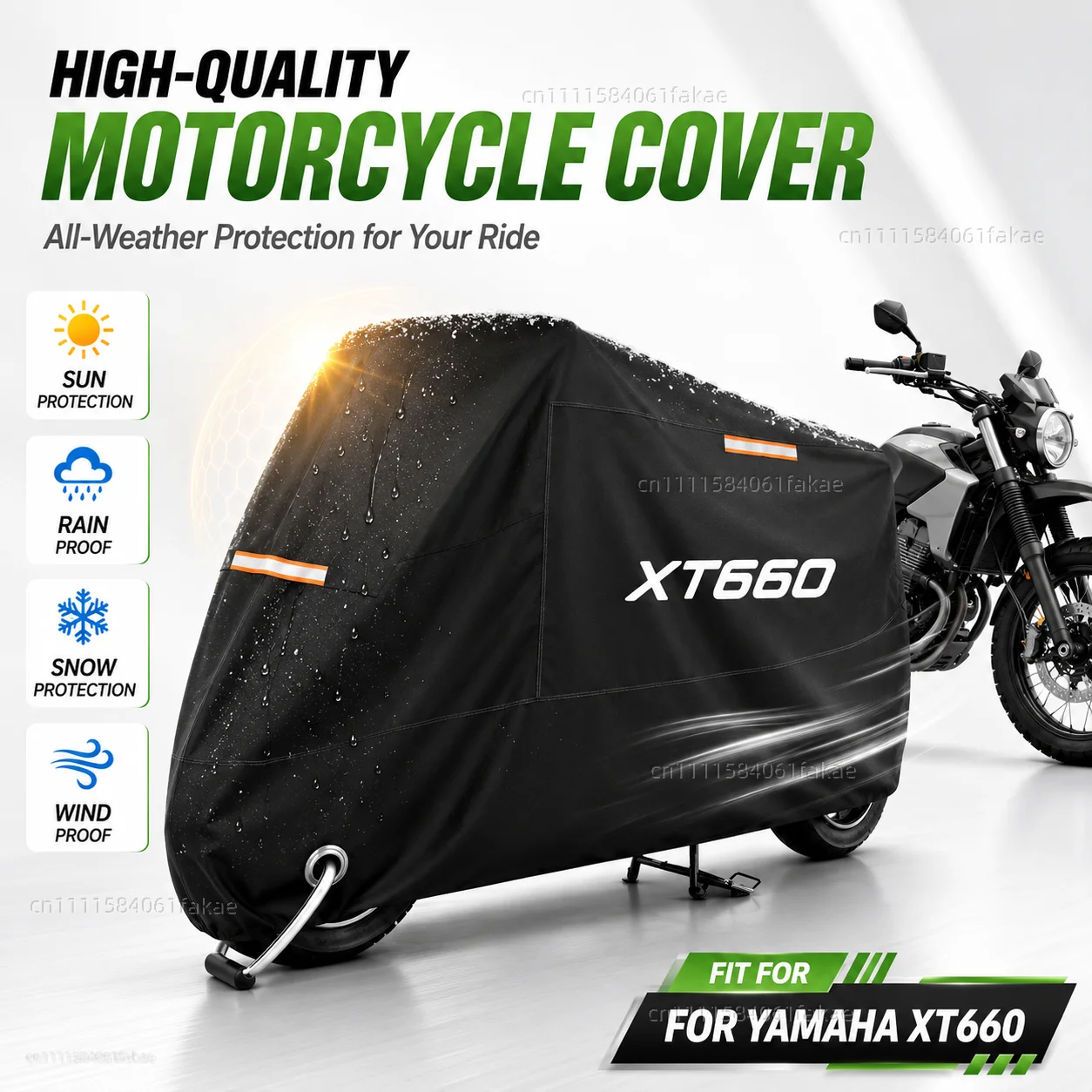 Funda para motocicleta impermeable para exteriores, para todas las estaciones, a prueba de polvo, protección UV, cubierta para lluvia para Moto Scooter, para YAMAHA XT660 X R Z XT660X XT