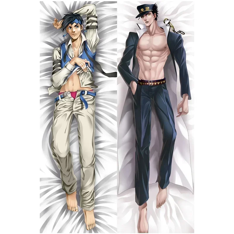 Japanese Anime JoJos Bizarre Adventure Hug Body Pillow Case Costume Cover Dakimakura Cushion Fujoshi BL Male Hugging Body Case