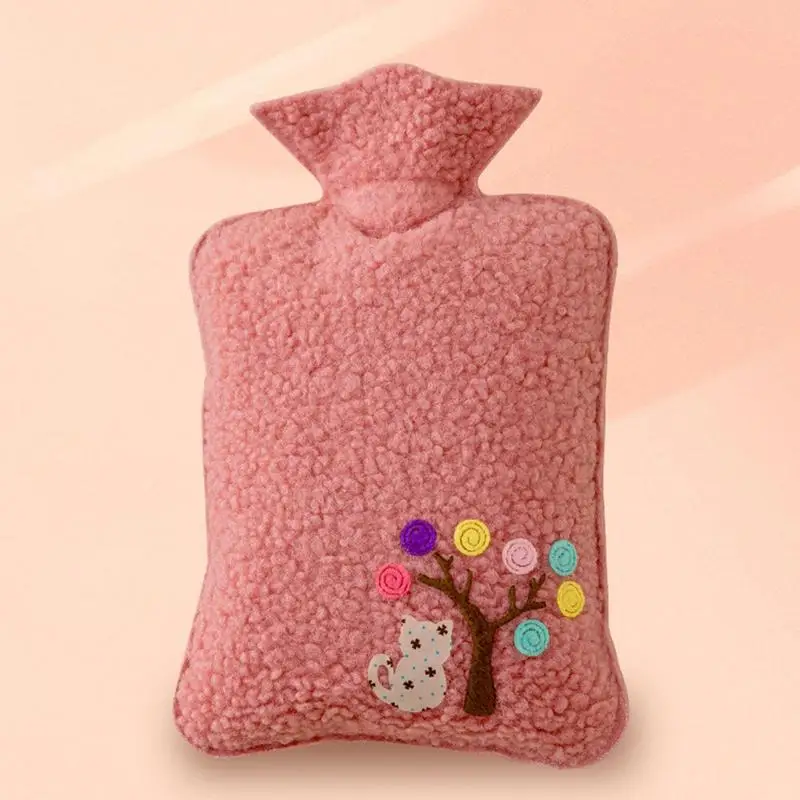 Cute Hot Water Bottle Bag for Girls Shoulder Hand Warmer Heat Pack Warm Belly Instant Hot Pack Winter Water Heating Pad