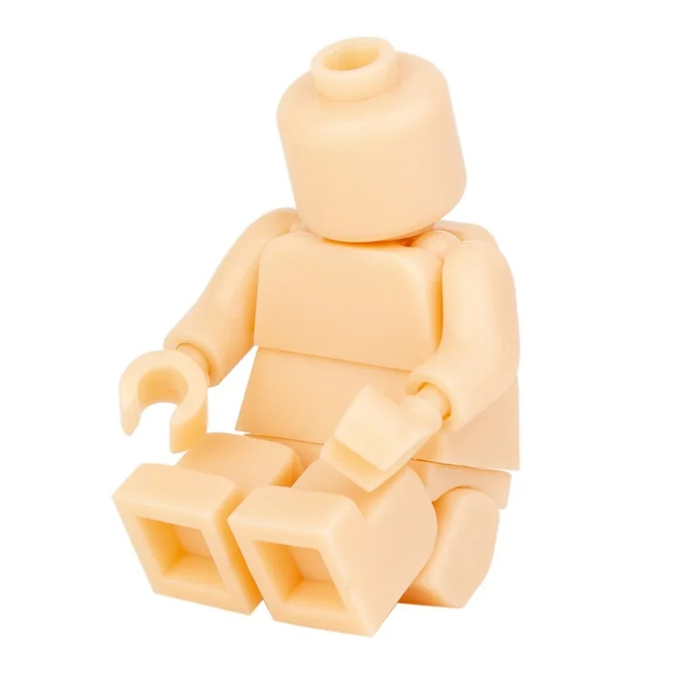 Mehrfarbige Mini-Figuren-Bausteine mit mehreren Gelenken, ultra-bewegliche Drittanbieter-Figurenzubehörteile