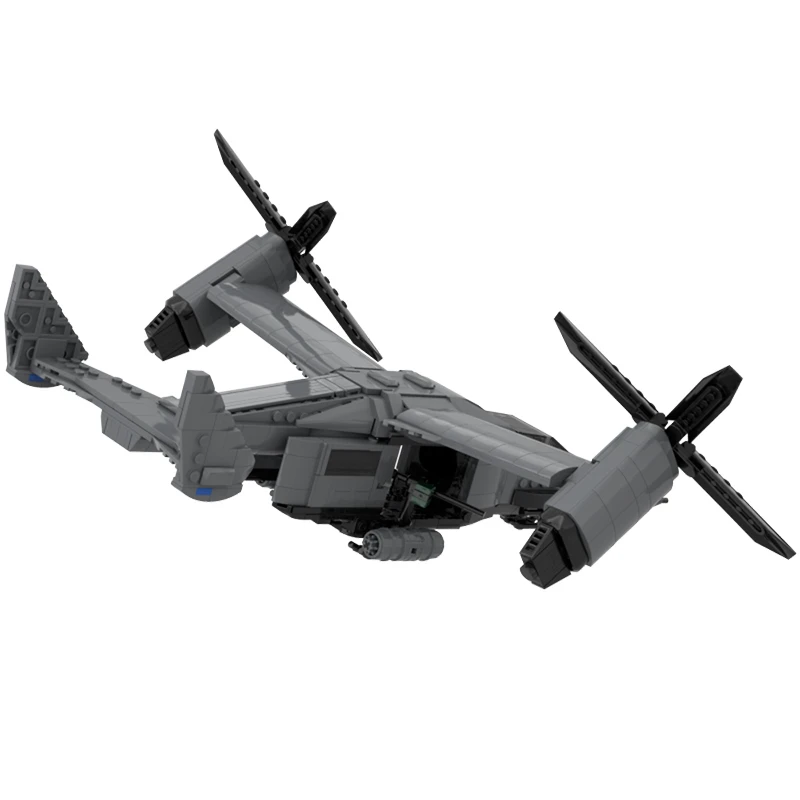 780 قطعة الخيال العلمي MV-79 نسر النقل الجوي الهجومية الدفاعية المتكاملة نموذج MOC لتقوم بها بنفسك نموذج اللبنات عيد ميلاد اللعب هدية