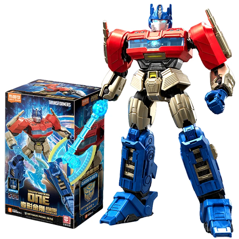 โมเดลไฟทรานสฟอร์มเมอร์หนึ่งฟิกเกอร์แอ็คชั่นโมเดลแสง Optimus Prime Bumblebee บล็อกตัวต่อ megatron SKYFALL