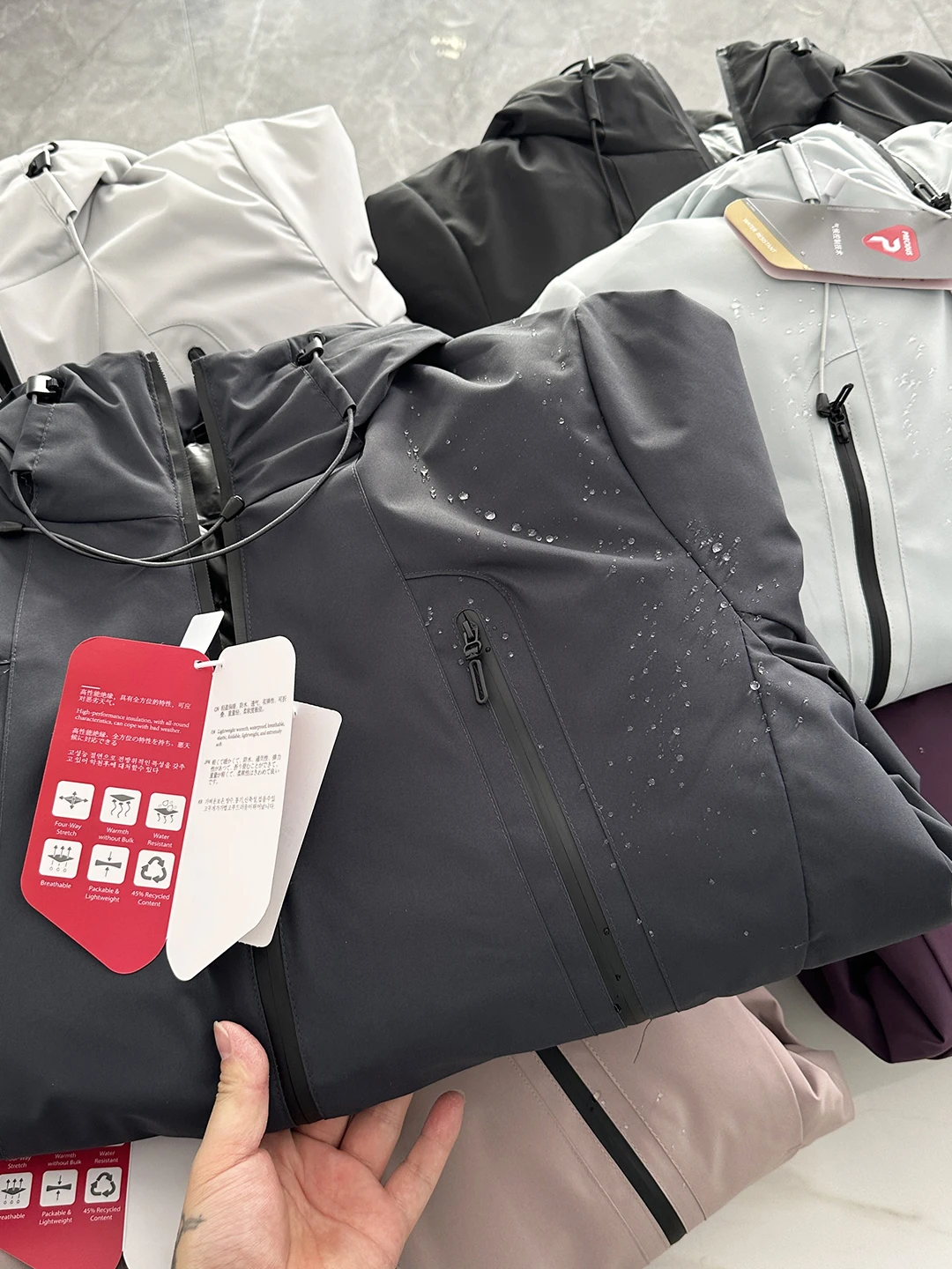 

Dync Functionali уличное ветрозащитное мужское пальто с капюшоном, легкое водонепроницаемое пальто с подкладкой на подкладке