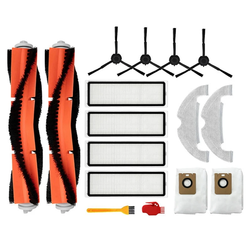 แปรงถูพื้นด้านข้างหลักของตัวกรอง HEPA สำหรับหุ่นยนต์ L10ไม้ถูพื้นสุญญากาศสำหรับ Dreame Bot