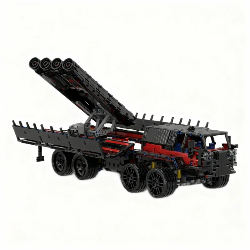 Art And Craft Rocket - 2641pcs MOC 8x8 Rocket Carrier Technical