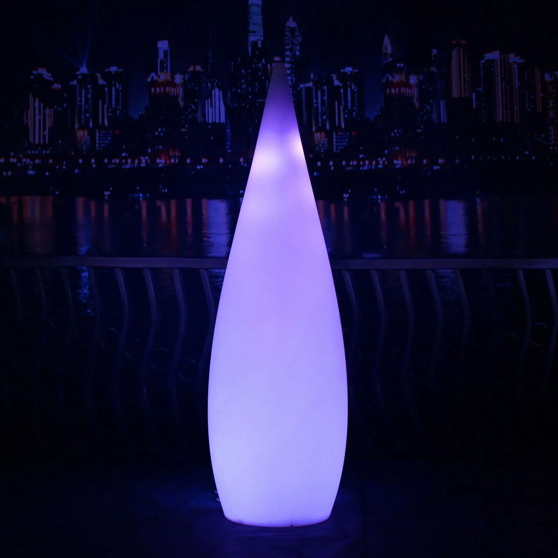Outdoor luminous water drop light solar garden light camping guide decoration wedding bar villa floor-to-ceiling landscape light view 5