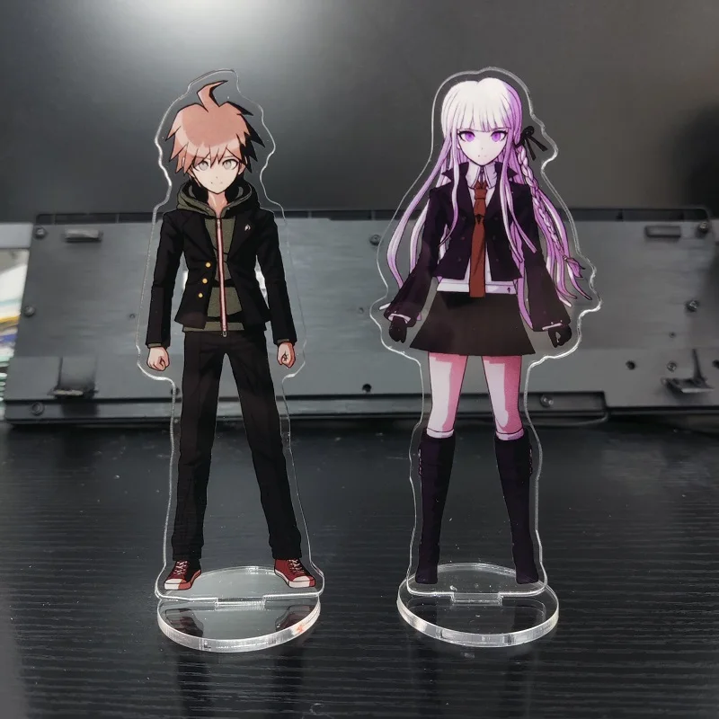 

Japan Hot Game Danganronpa Anime Figure Naegi Makoto Kirigiri Kyoko Acrylic Stands Yasuhiro Taeko Character Model Christmas Gift