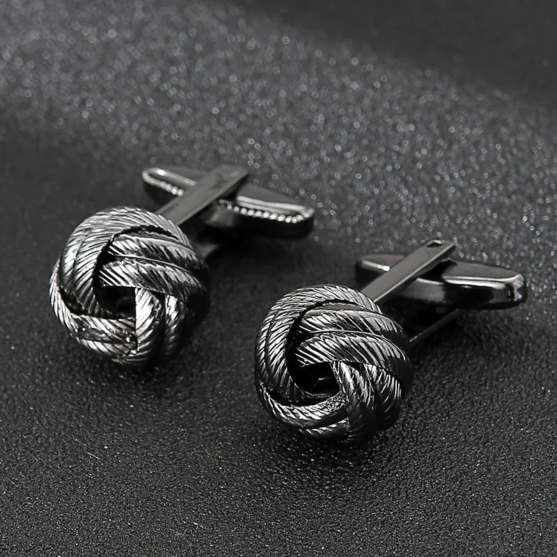 أزرار أكمام قميص رجالي بأكمام أزرار أكمام مجوفة، قميص كوري بإبزيم معدني نقي وأكمام ذهبية #3