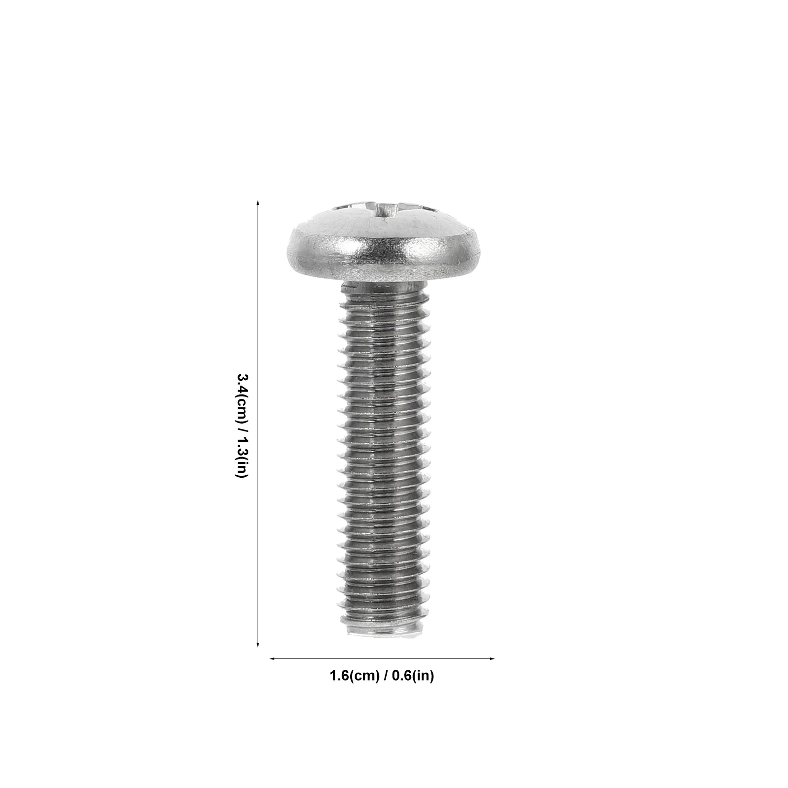

20Pcs Stainless Steel M8 Screws Cross Recessed Pan Head Fasteners for Wall Mount Bracket Secure Installation