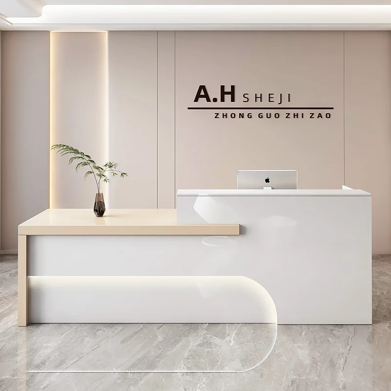 

Универсальная стойка ресепшн: Простая, индивидуальная, премиум-класса, изысканная, классическая, с местом для хранения. Мебель для офиса.