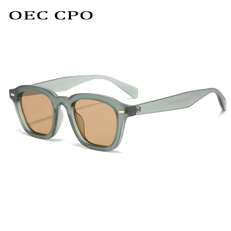 

OEC CPO Ins Popular Fashion Square Sunglasses 2025 Trending Candy Color Shades UV400 Sun Glasses Female Punk Eyewear