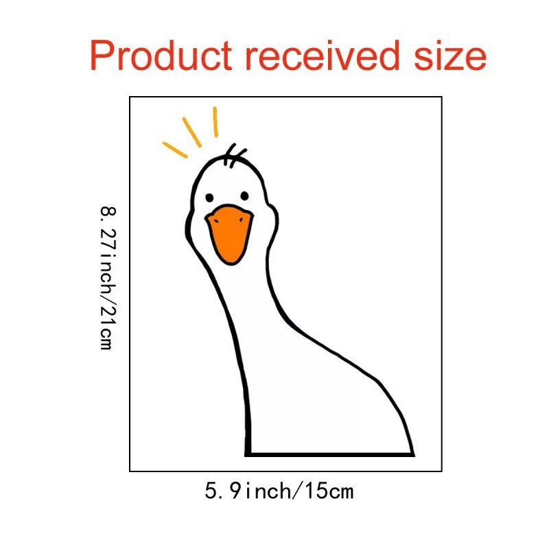 Creative Waterproof Durable PVC Funny Duck Decorative Car Stickers For Car Truck Adorable Window Car Body Sticker