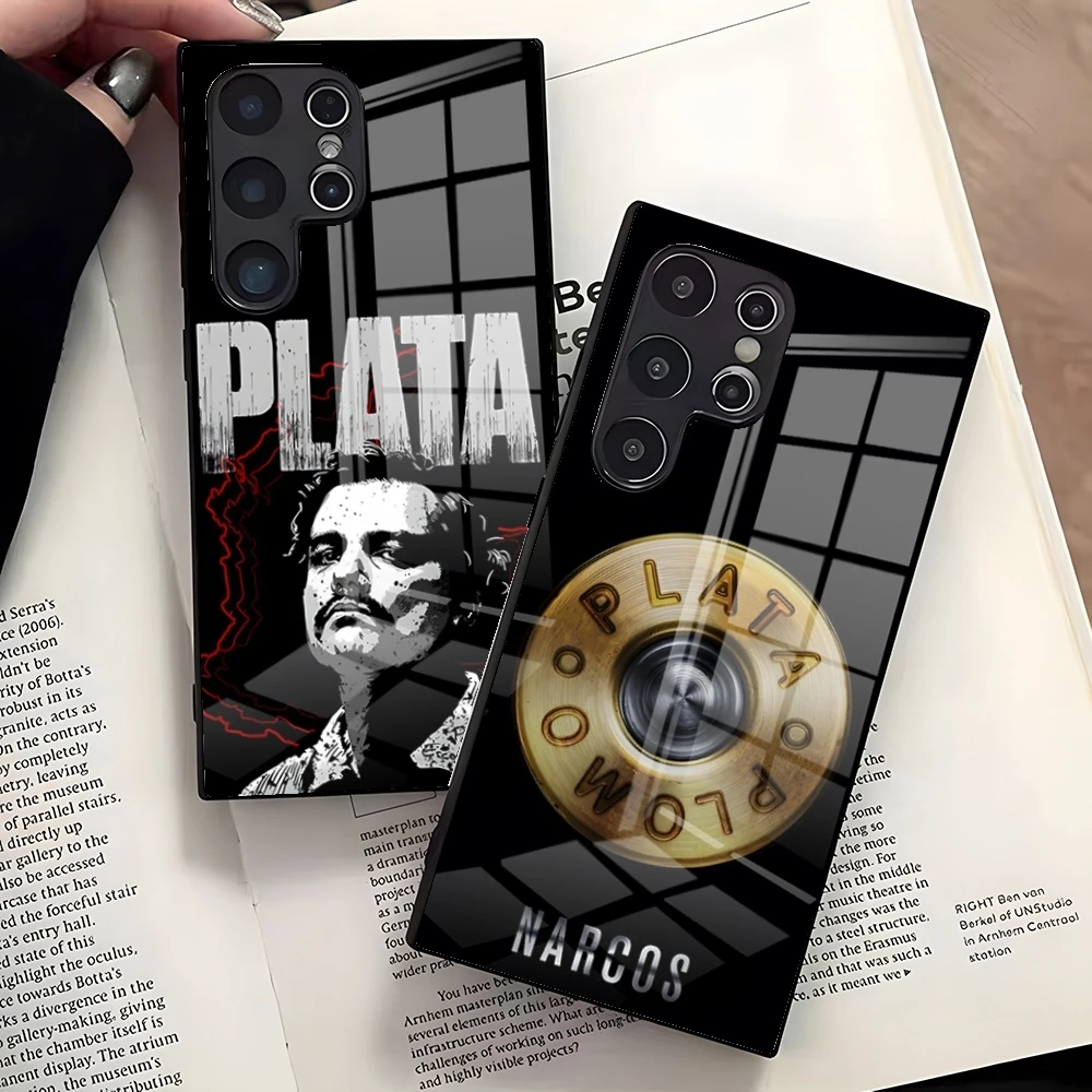Moneys Narcos PABLO ESCOBAR Phone Case For Samsung S25 Edge Ultra S23 S22 S21 S20 Ultra Plus S24 Fe A54 A53 A25 Glass Cover